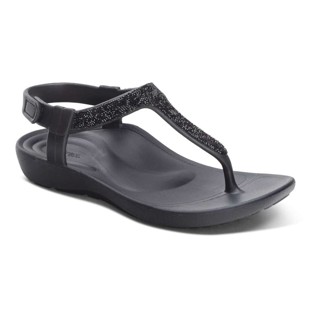 Skyler Sandals - Black Sparkle