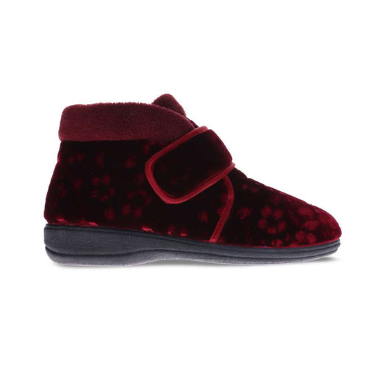 Dale Slipper - Burgundy Emboss
