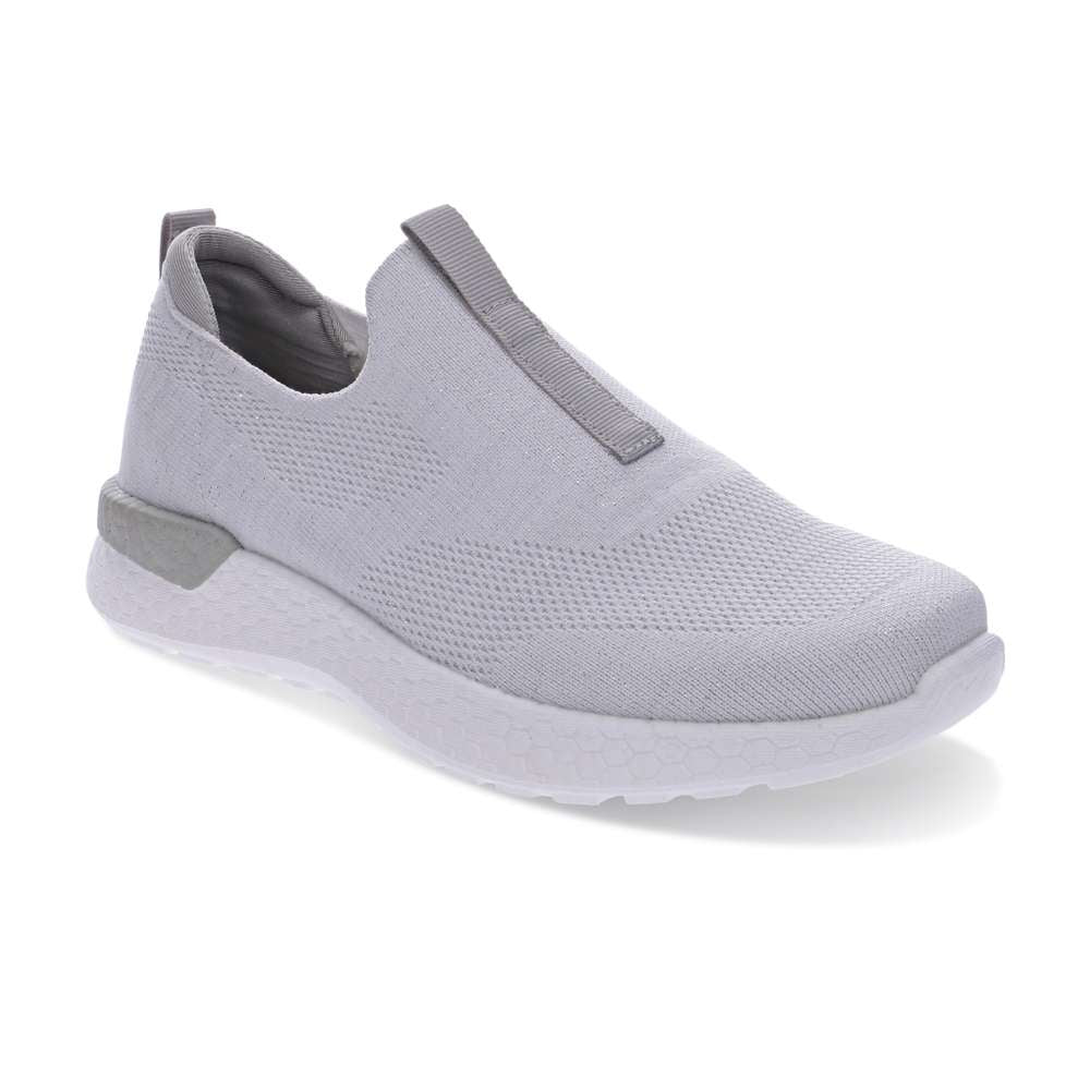 Maggie Slip-On Sneaker - White/Silver