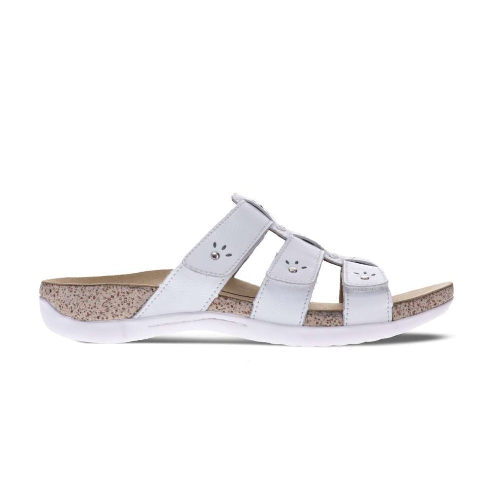 Andrea Slide Sandal - White