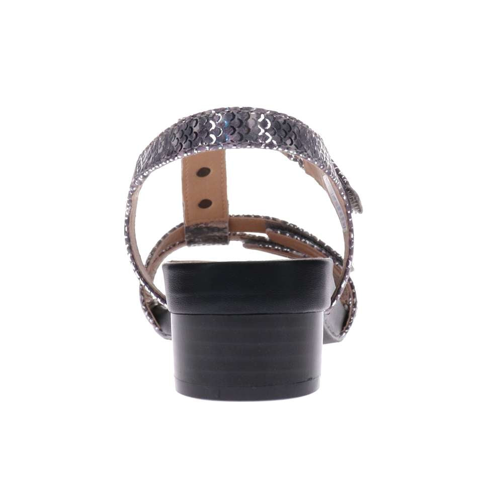 Gina Backstrap Sandal - Grey/Silver