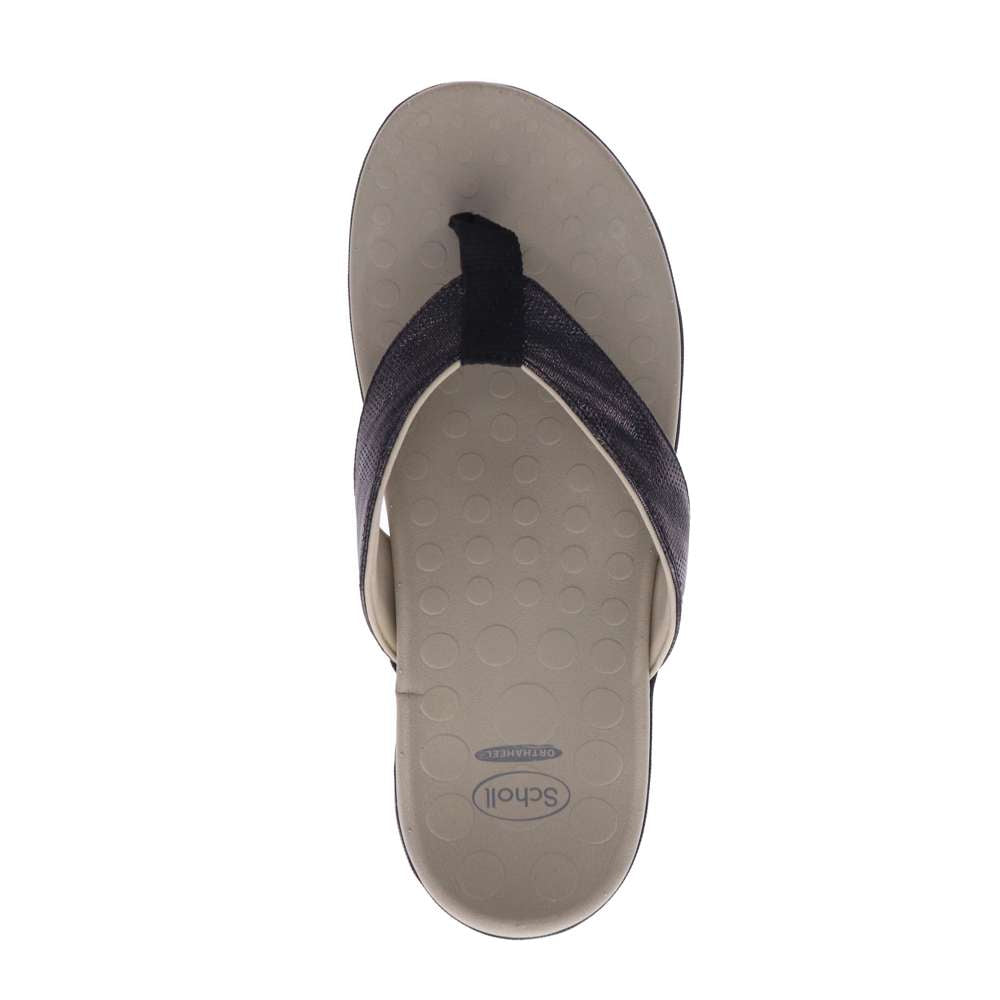 Sonoma Linen Toe Post Sandal - Black