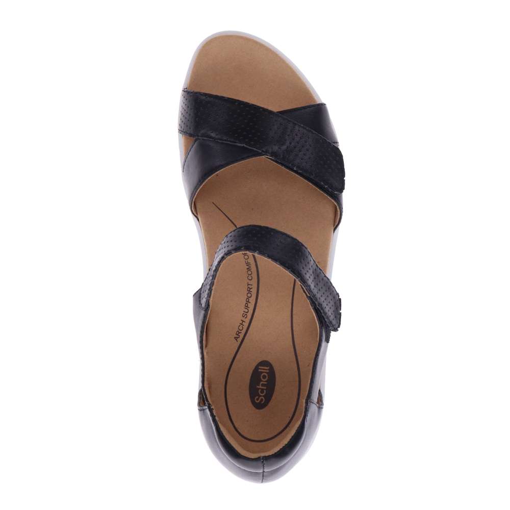 Taytay Wedge Sandal - Black/Black