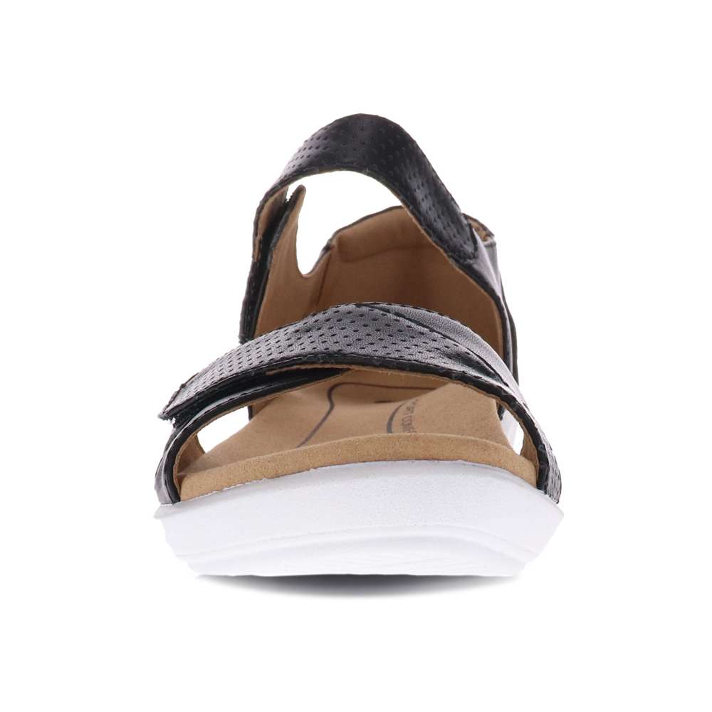 Taytay Wedge Sandal - Black/Black