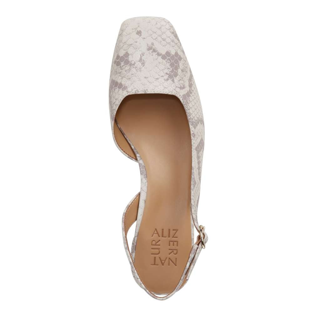 Jayla Sling Back Heeled Sandal - White Multi