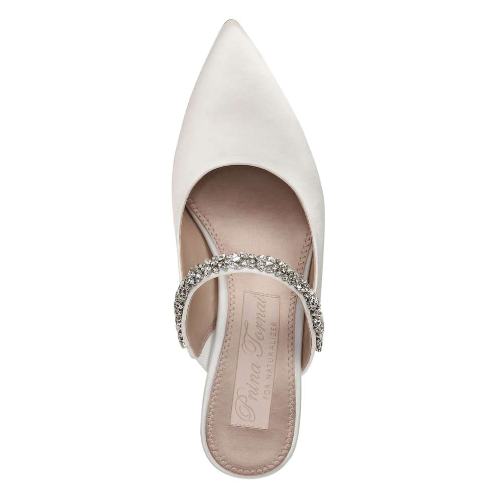 Liefde Pump - Silk White Satin