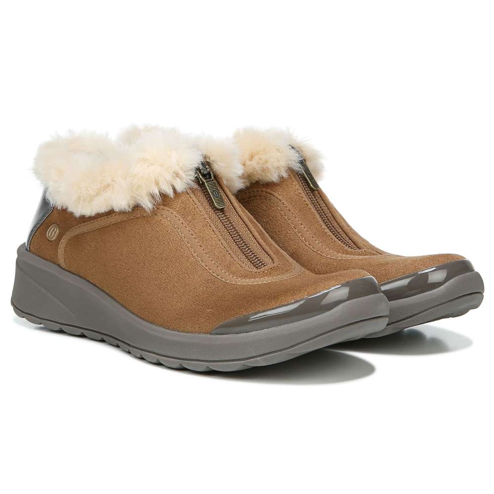 Golden Zip Bootie - Toffee