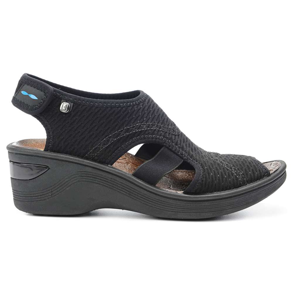 Dream Wedge Sandal - Black