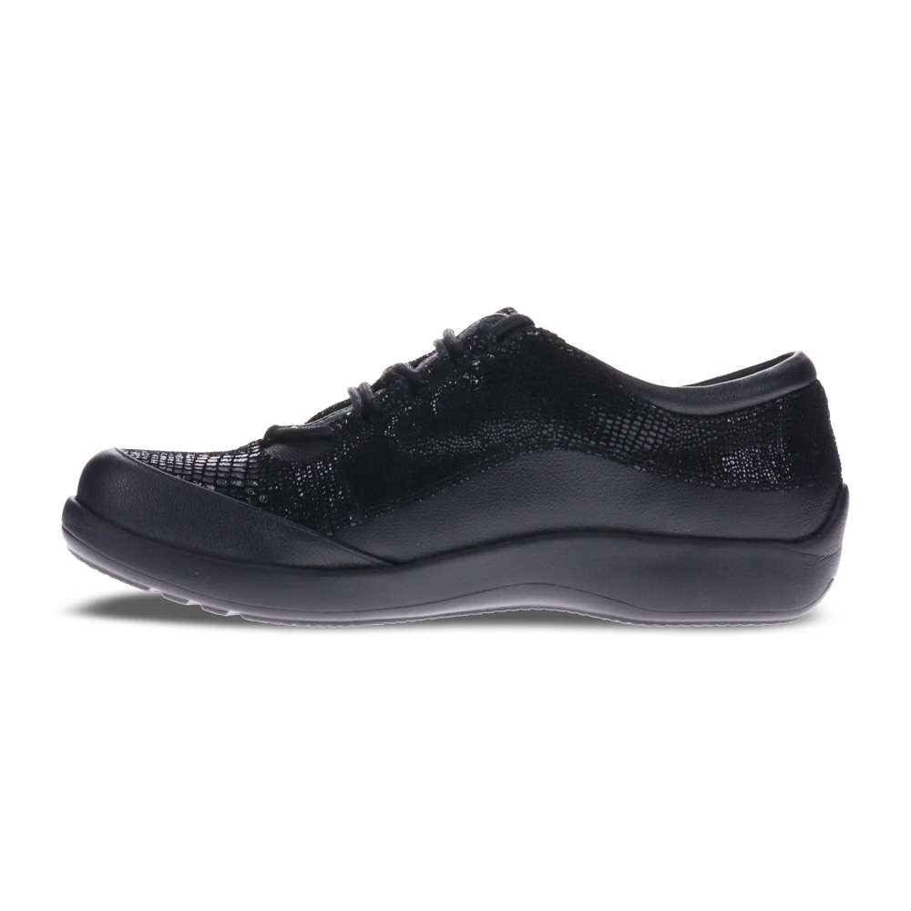 Alberta Lace-Up - Black Lizard