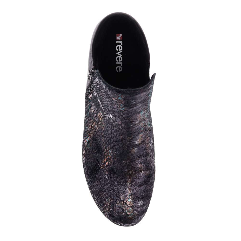 Damascus Boot - Black Metallic Python/Onyx