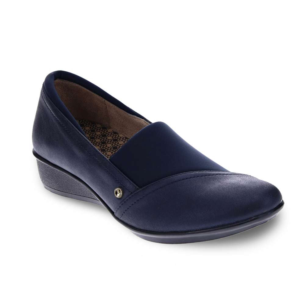 Naples Wedged Loafer - Sapphire