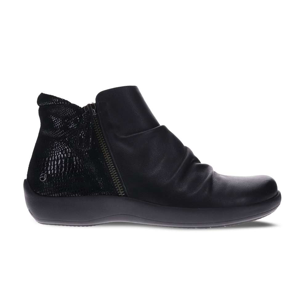 Salzburg Bootie - Black Lizard