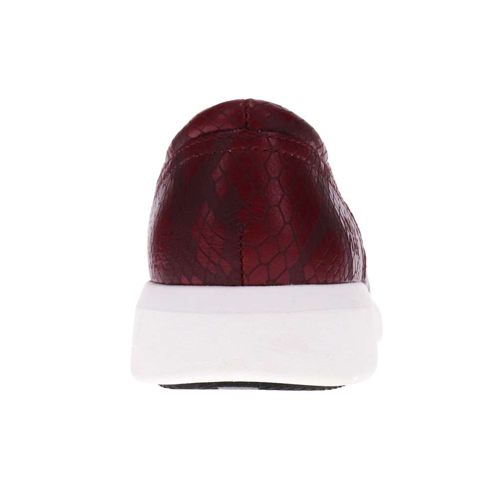 Bridgette Slip-On Sneaker - Burgundy Snake