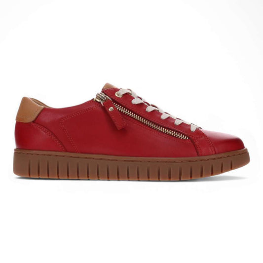 Luna Zip Casual Sneaker - Ruby Red