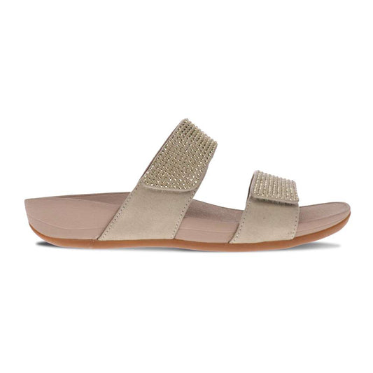 Avoca Slide Sandal - Champagne Rhinestone