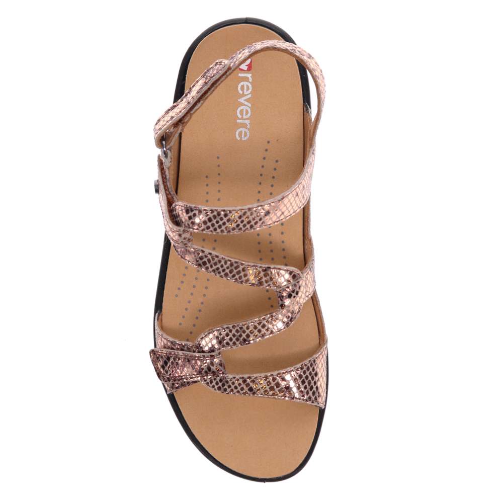 Miami Adjustable Sandal - Bronze Snake