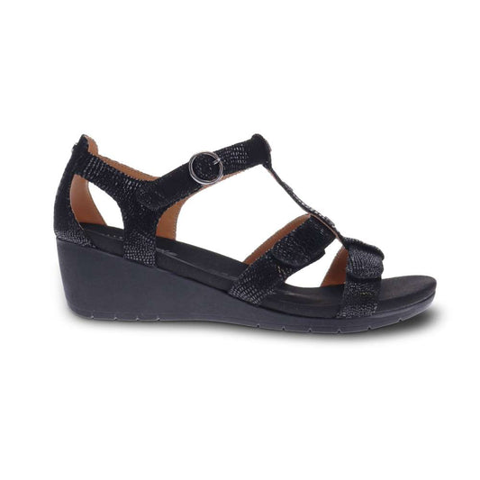 Nassau Wedge - Black Lizard