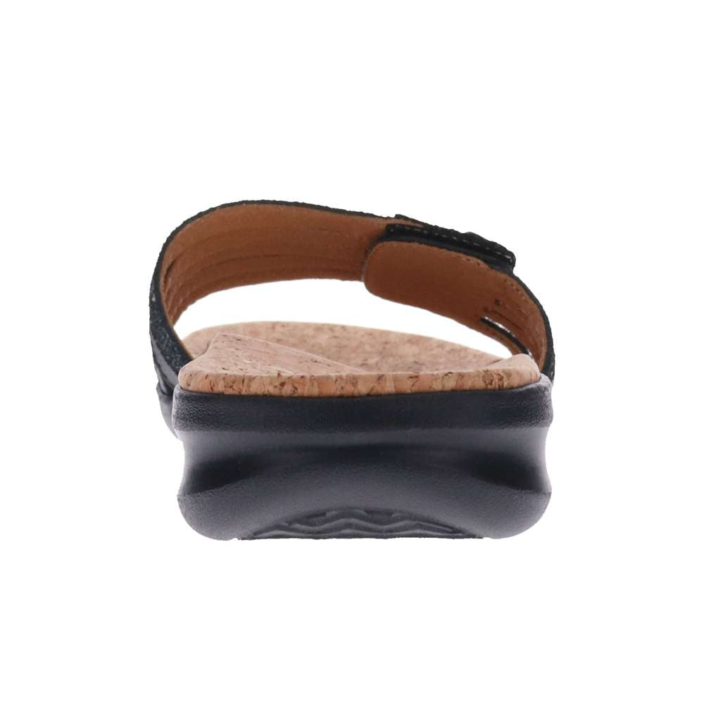 Peru Slide Sandal - Black Lizard