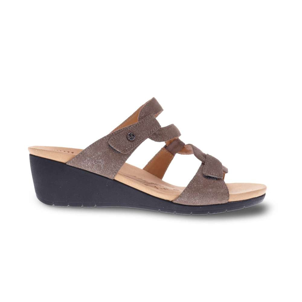 Sofia Wedge - Rusty Metallic