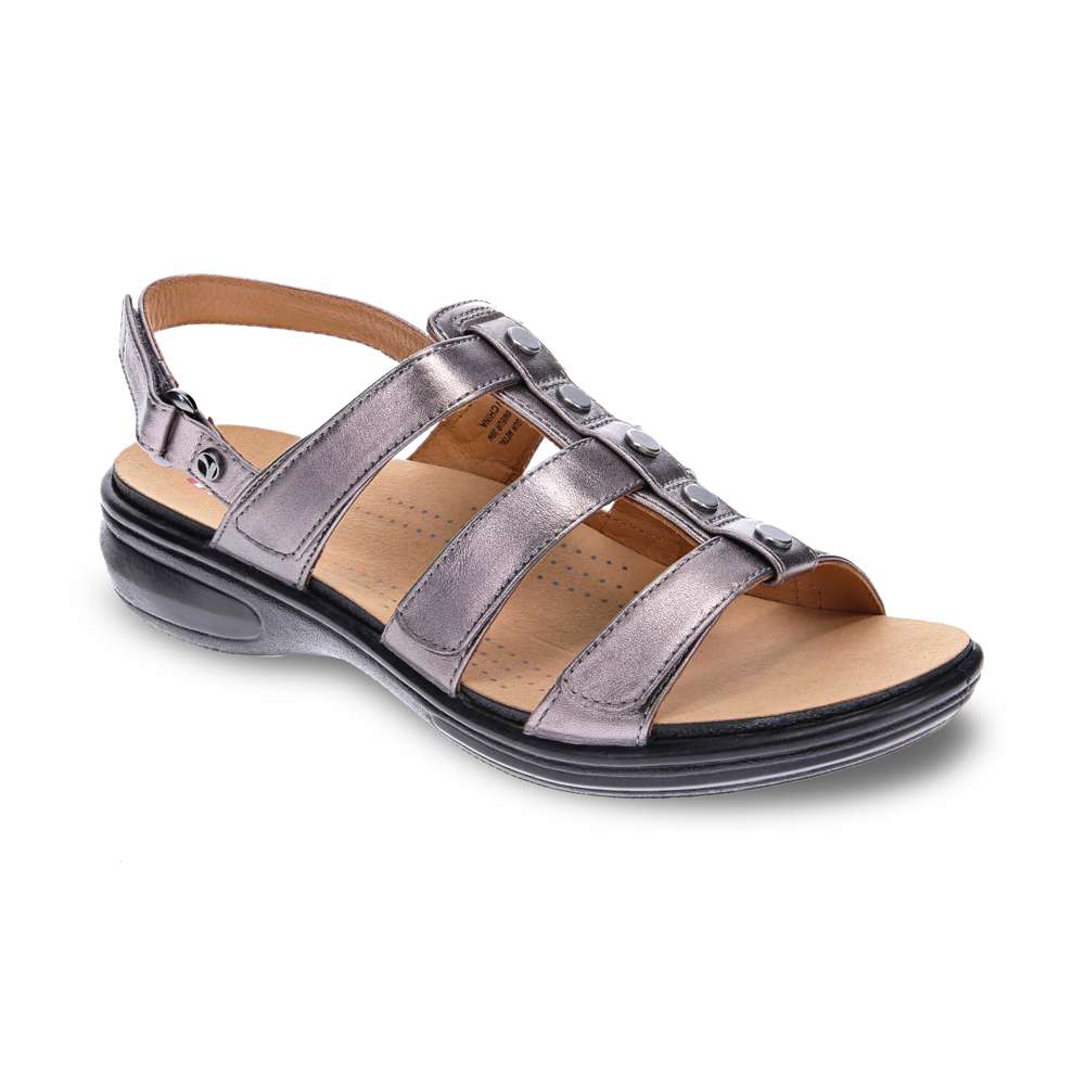 Toledo Slingback Sandal - Gunmetal
