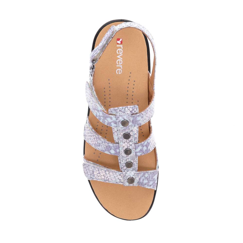 Toledo Backstrap Sandal - Teal Snake