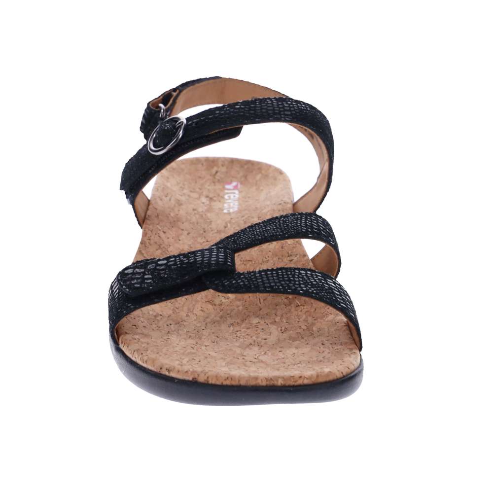 Tulum Adjustable Sandal - Black Lizard