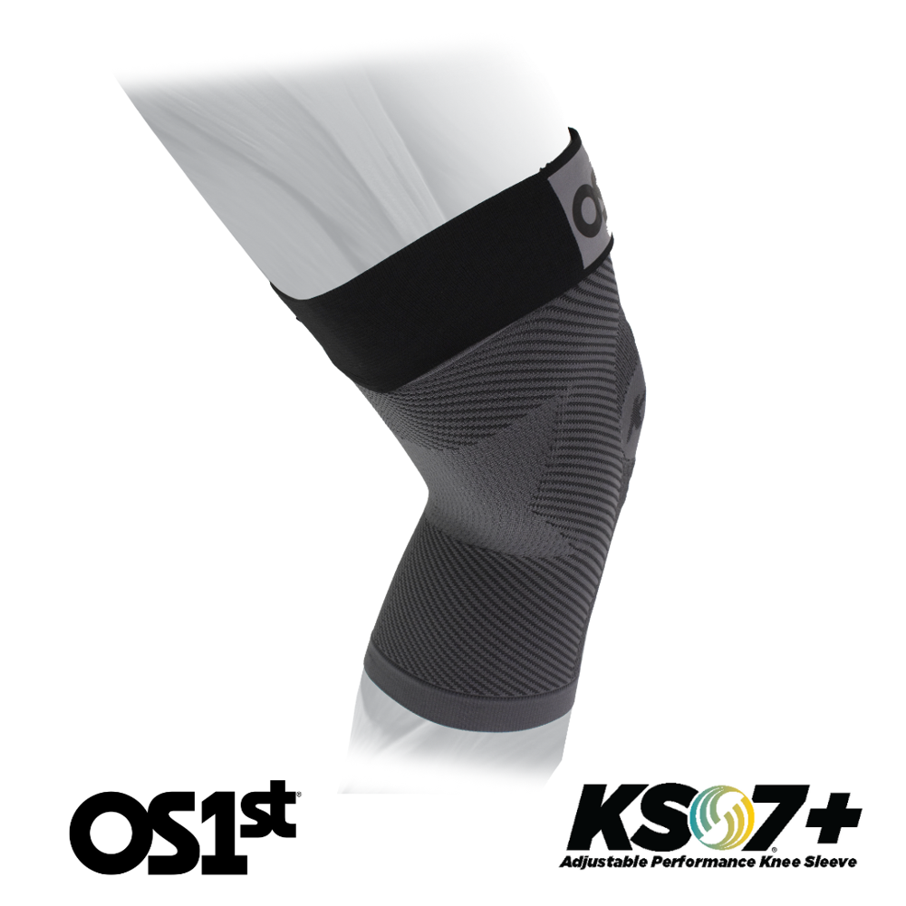 ADJUSTABLE PERFORMANCE KNEE SLEEVE (KS7+) - Grey