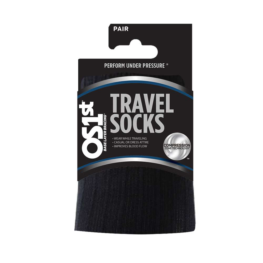 Travel Wellness Compression Socks - Black
