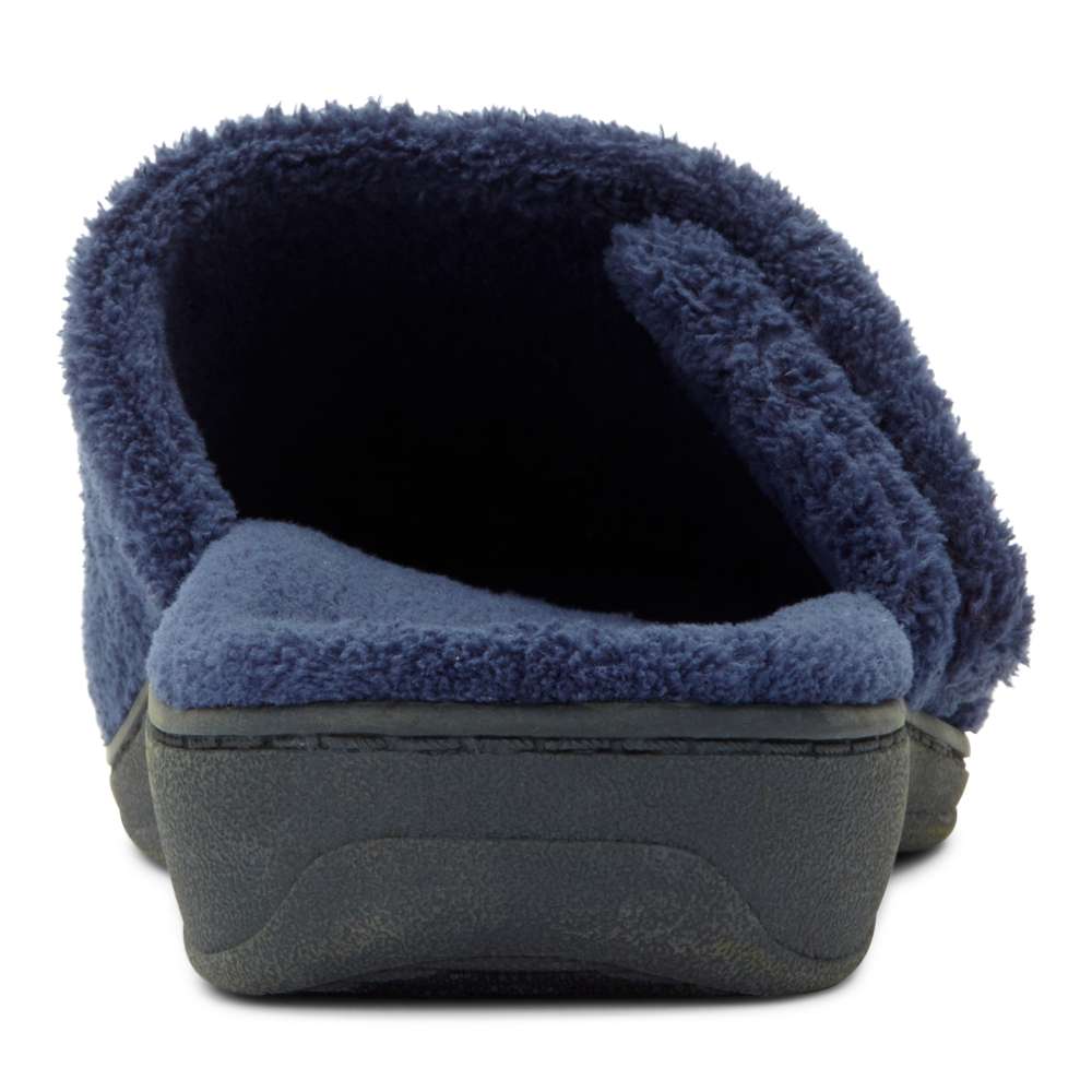 Gemma Mule Slippers - Navy