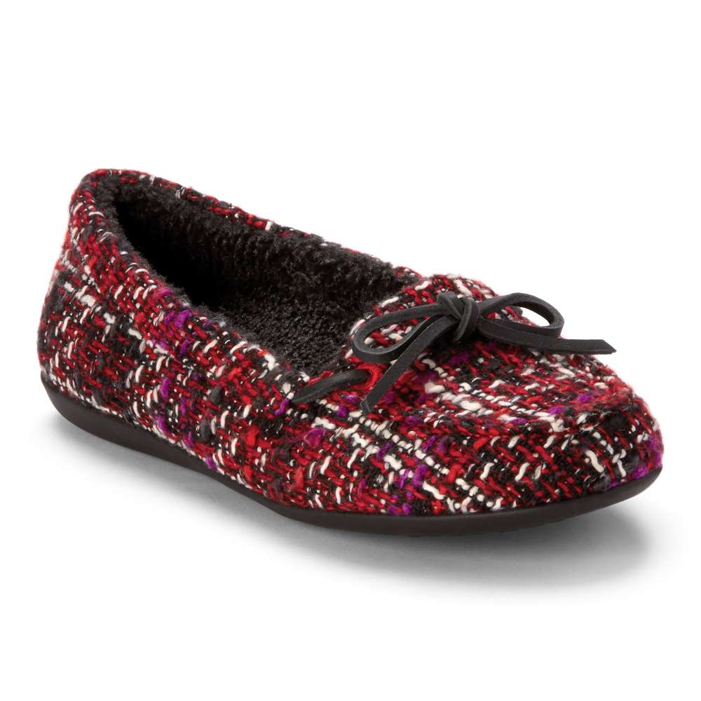 Ida Slipper Black/Red – Comfort Co Shoes Singapore