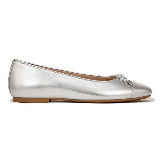 Klara Flat - Silver Leather