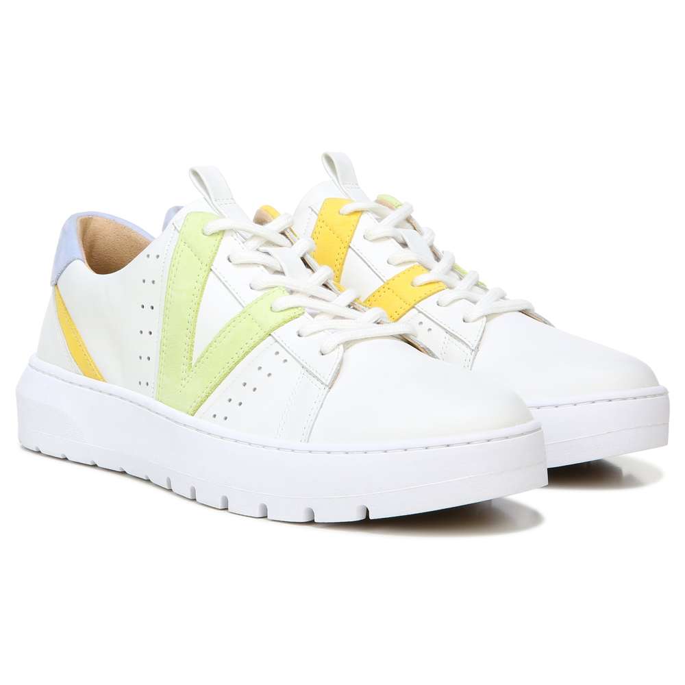 Simasa Sneaker - White Pale Lime