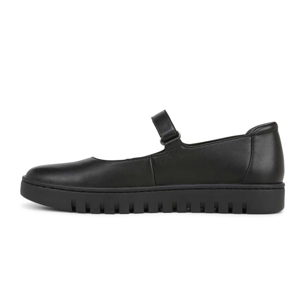 Uptown Maryjane - Black Leather