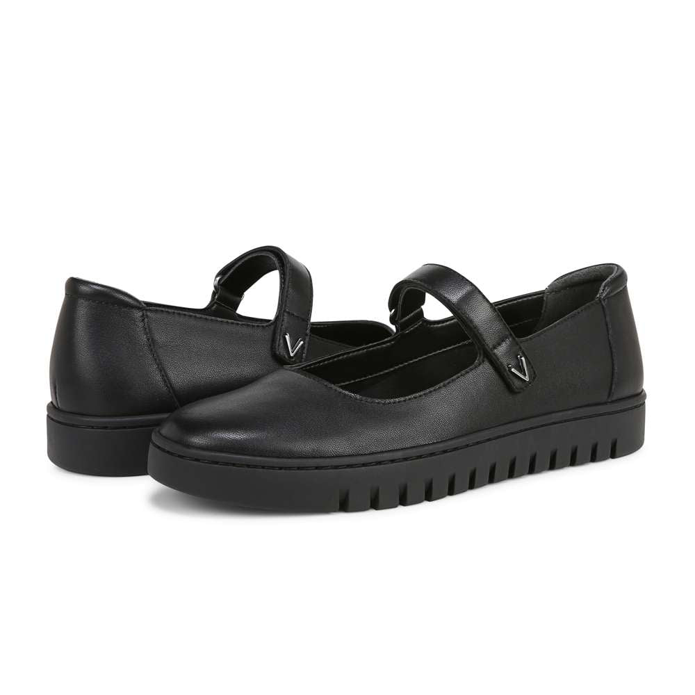 Uptown Maryjane - Black Leather