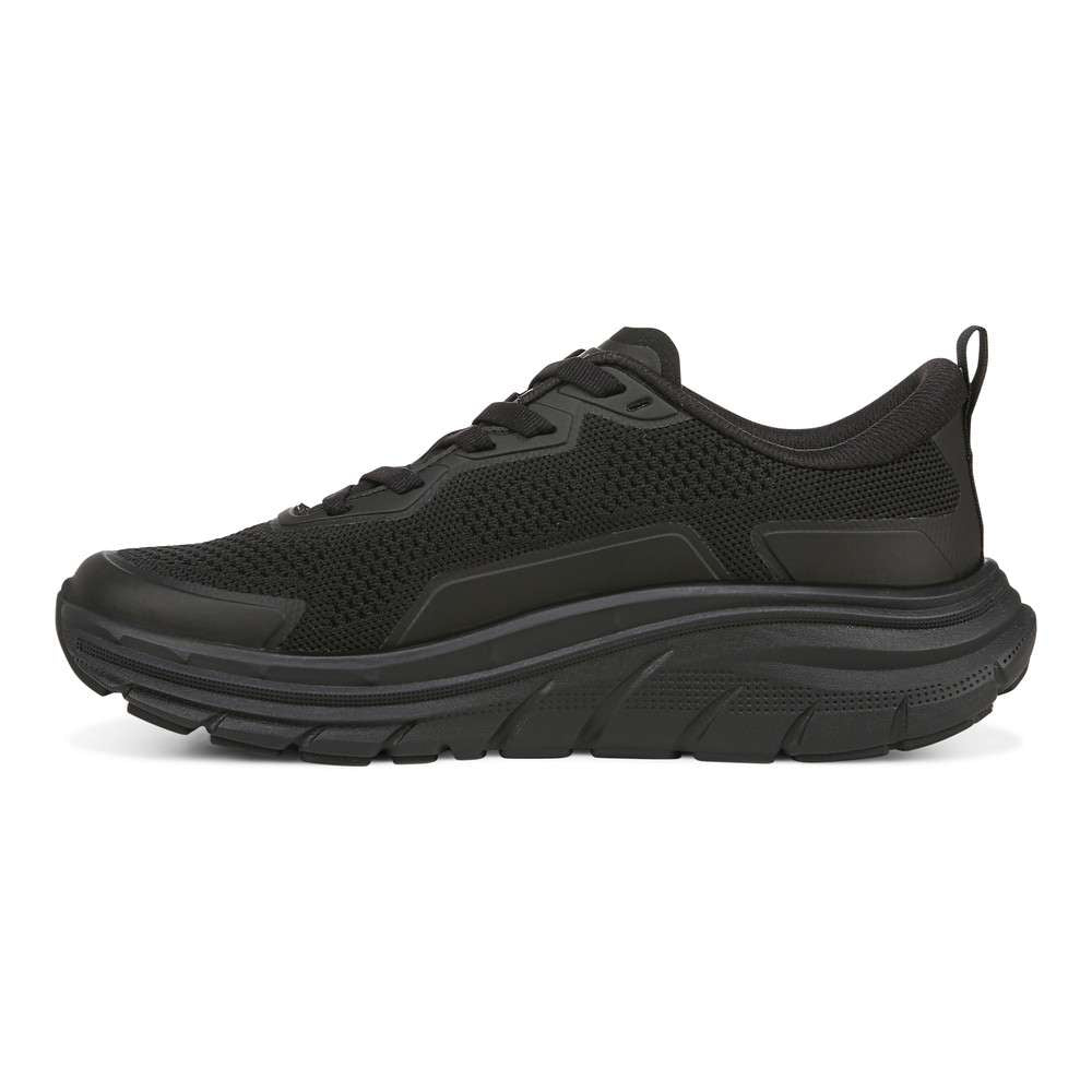 Walk Max Lace Up Sneaker - Black