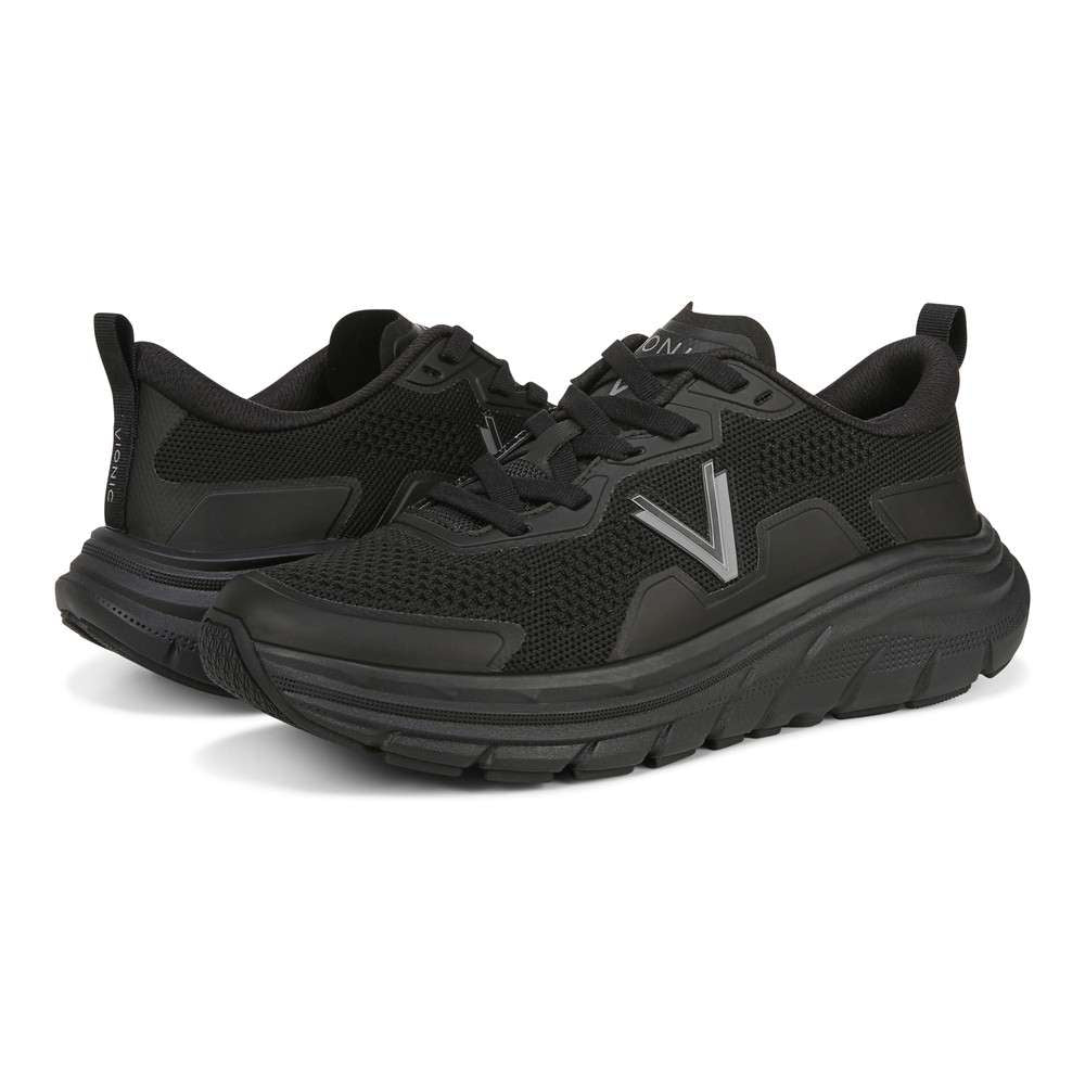 Walk Max Lace Up Sneaker - Black
