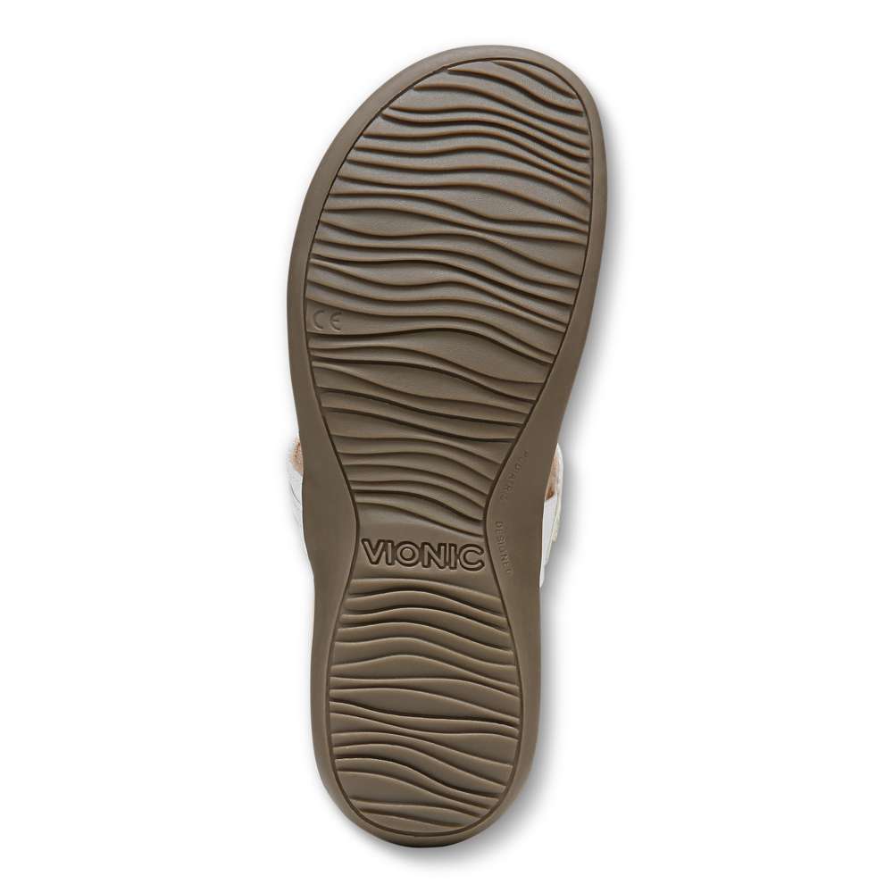 Amaya Toe Post Sandal - White