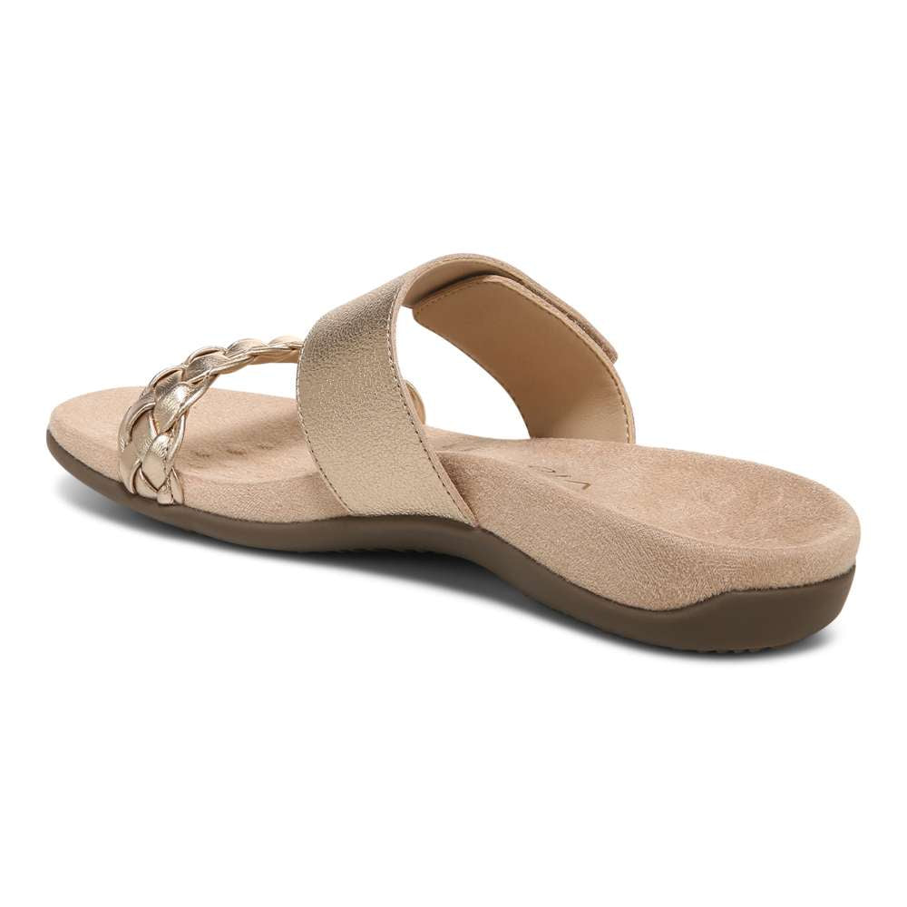 Jeanne Slide Sandal - Gold
