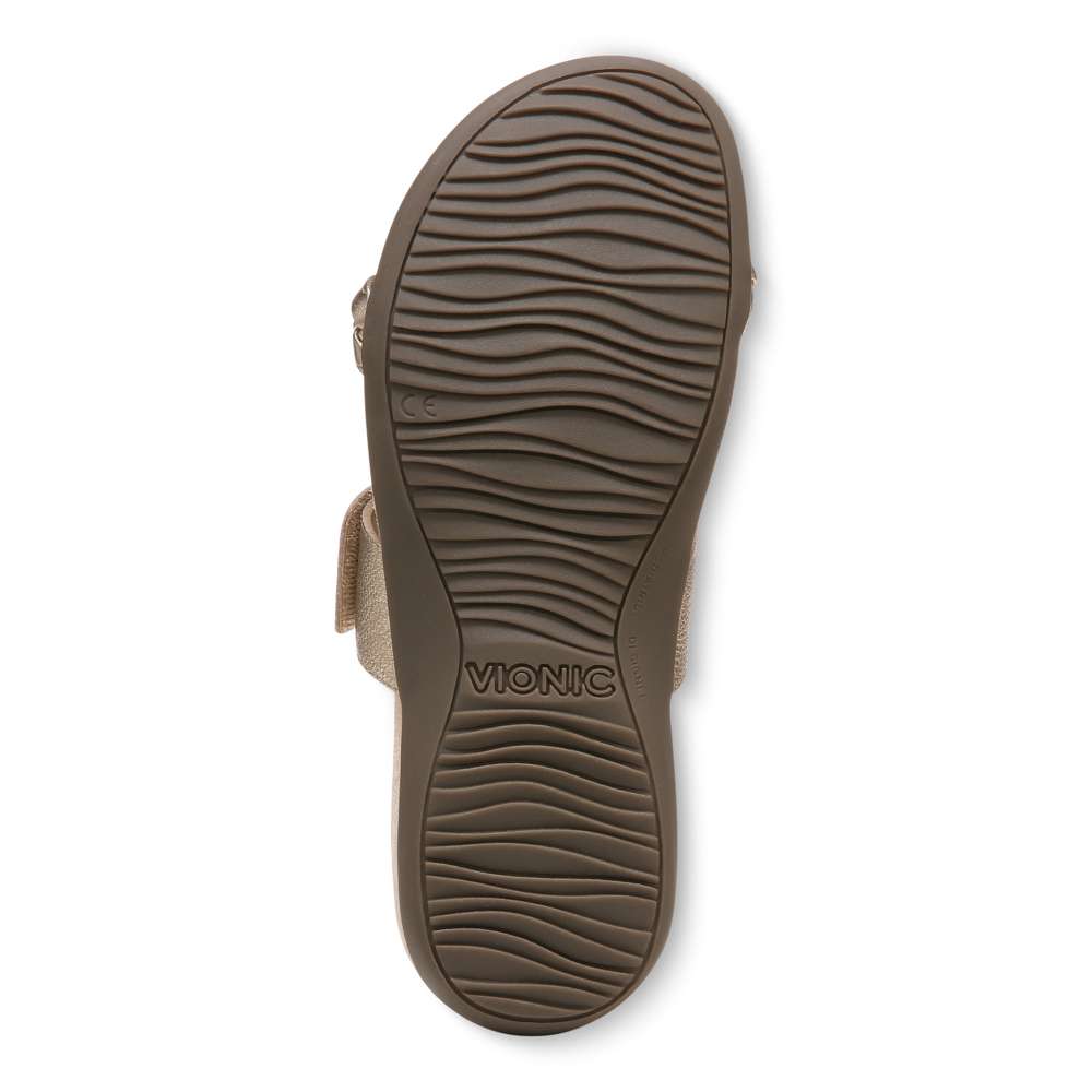 Jeanne Slide Sandal - Gold