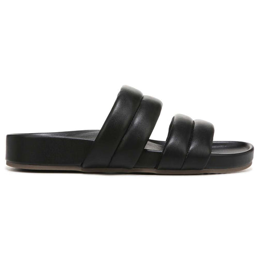 Mayla Slide Sandal - Black Nappa