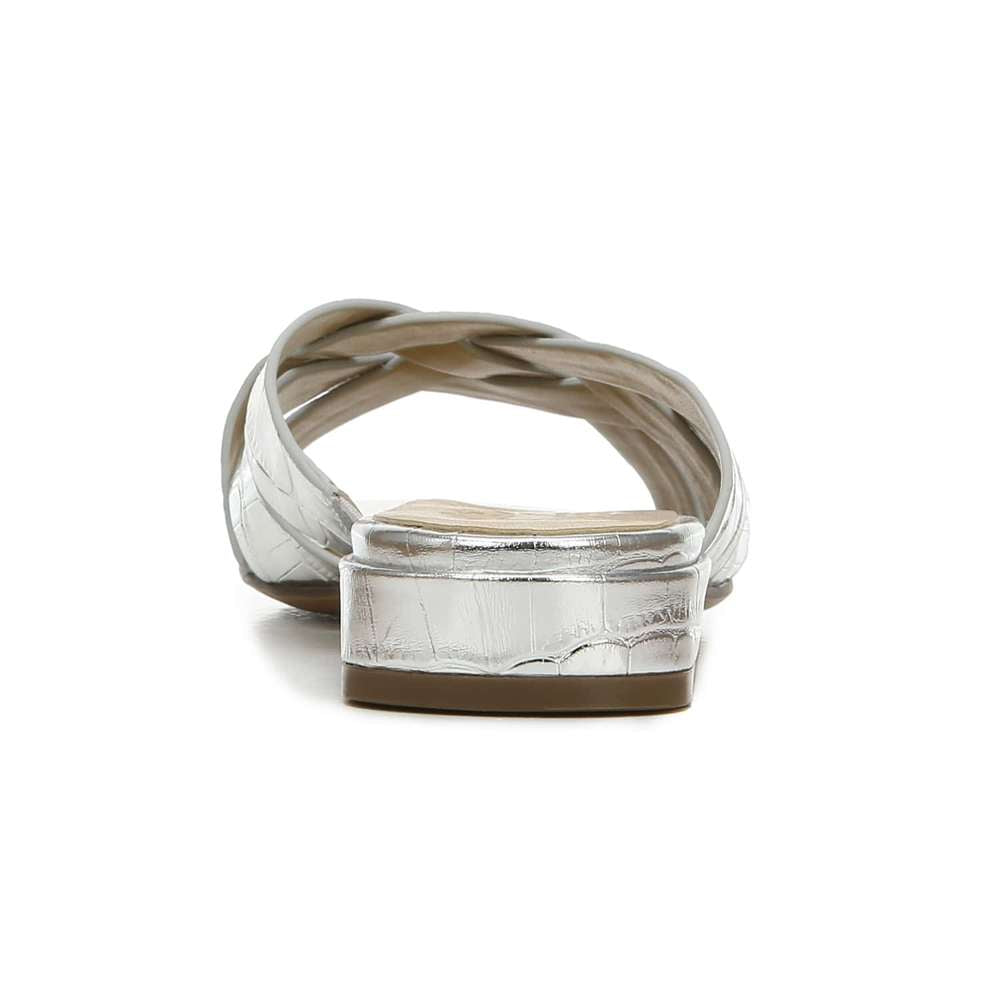 Ashford Slide - Silver Croc