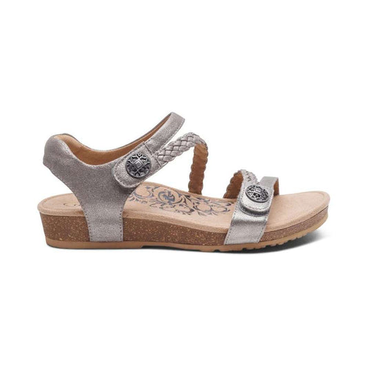 Jillian Braided Sandal - Silver