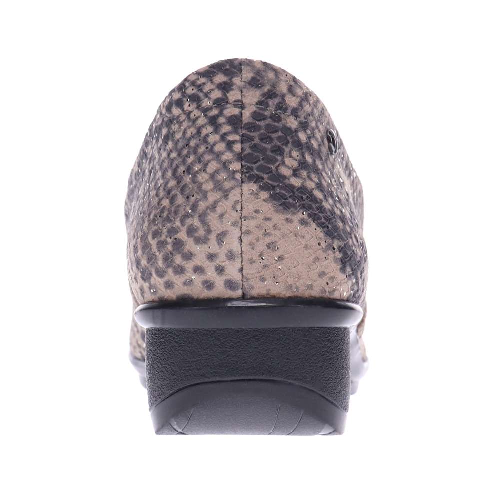Jordan Wedged Slip-On - Taupe Snake