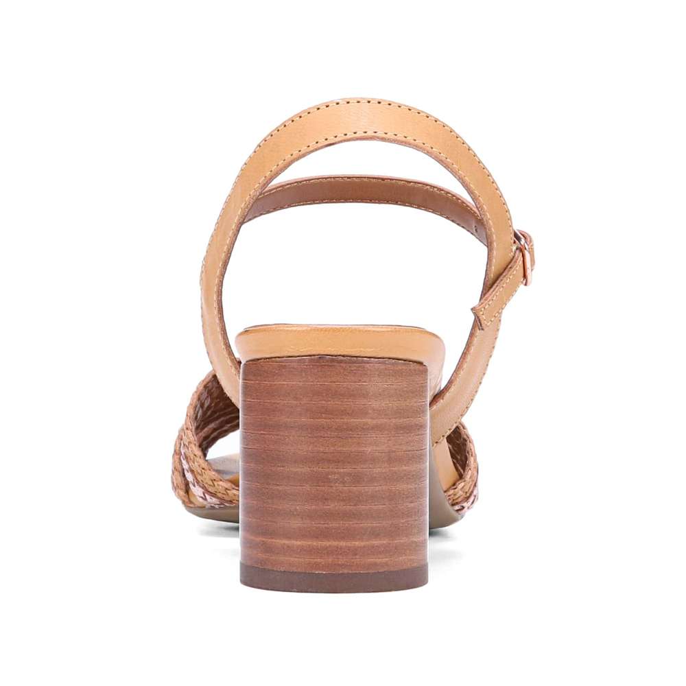 Kingston Heeled Sandal - Tan Multi