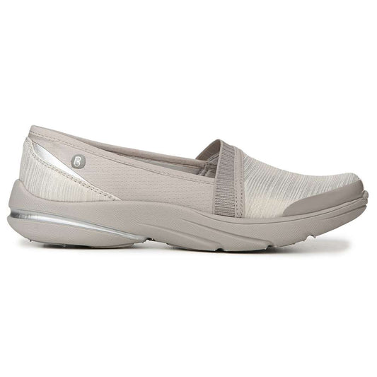 Lollipop Slip-On Casual Sneaker - White/Gold Shimmer