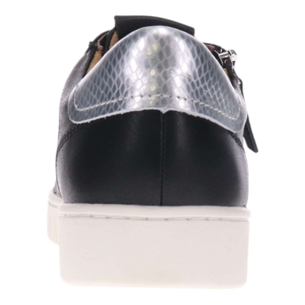 Luna Zip Casual Sneaker - Black