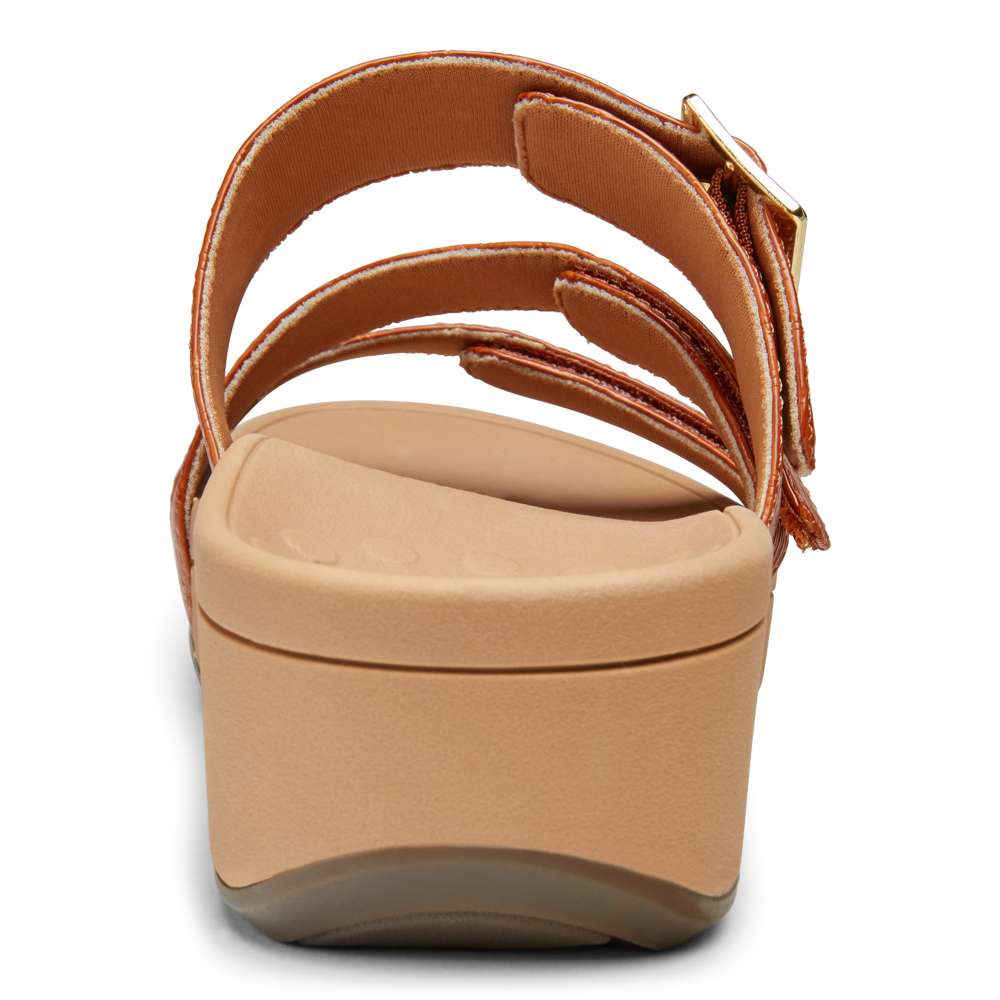 Rio Platform Sandal - Brown Woven