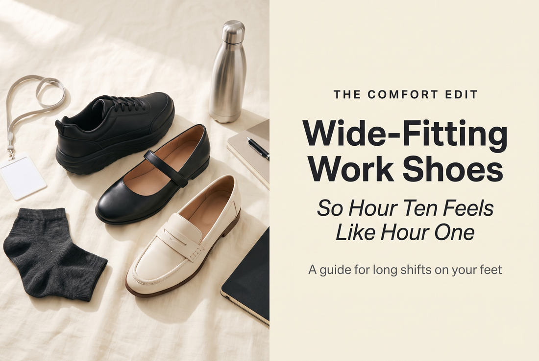 Wide-fitting work shoes from The Comfort Co