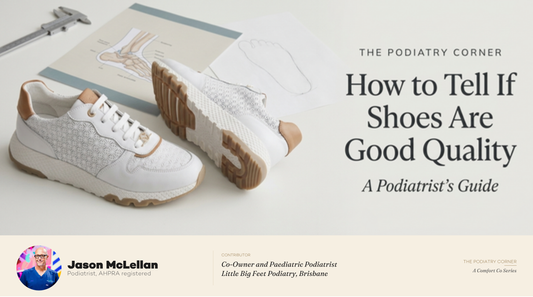 White leather sneakers beside a foot anatomy chart, Podiatry Corner guide