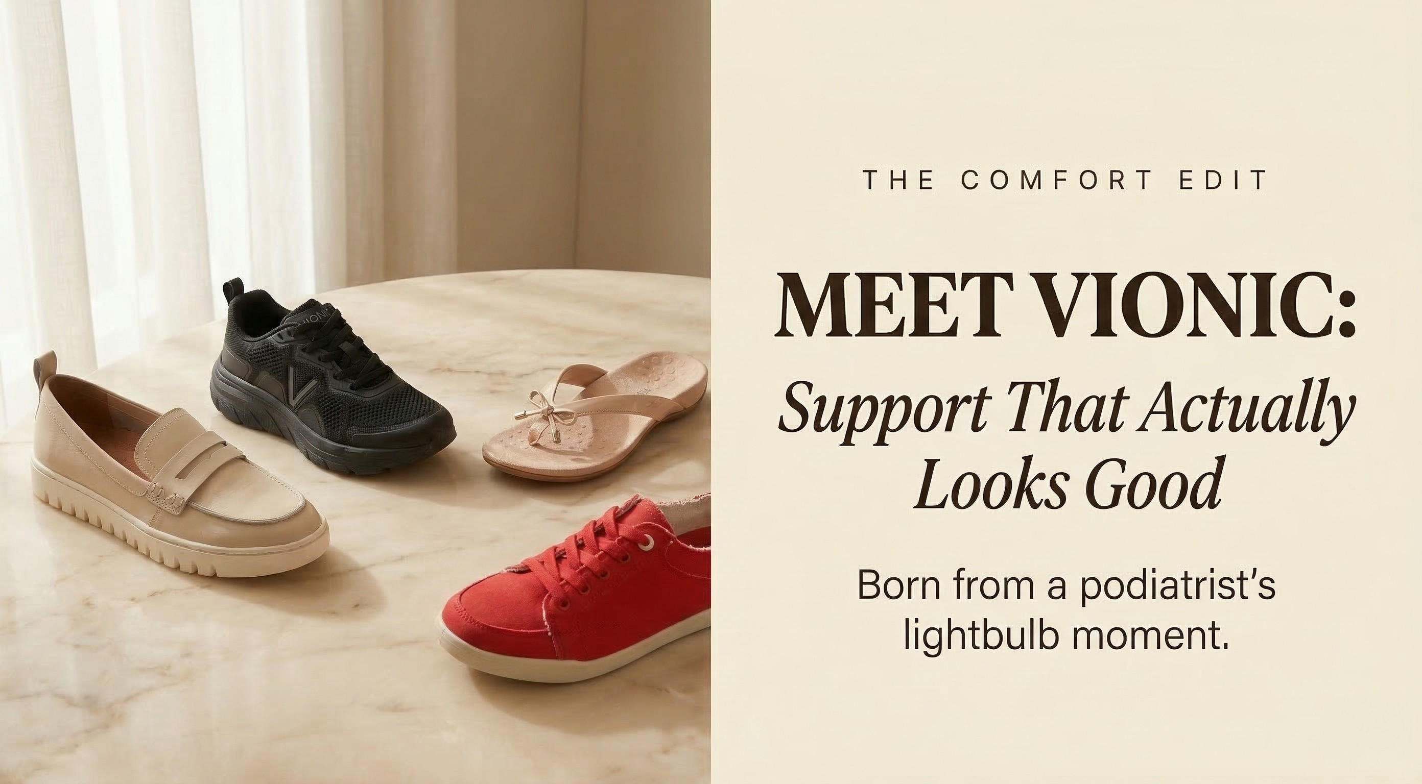Meet Vionic: Support That Actually Looks Good – Comfort Co Shoes Singapore